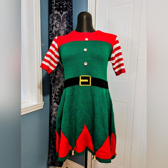 BNWT Xmas Festive Elf Costume - Picture 1 of 8